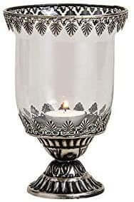 Bougeoir en verre marocain effet antique pour bougie chauffe-plat, ornement de décoration saisonnière, éclairage pour la maison