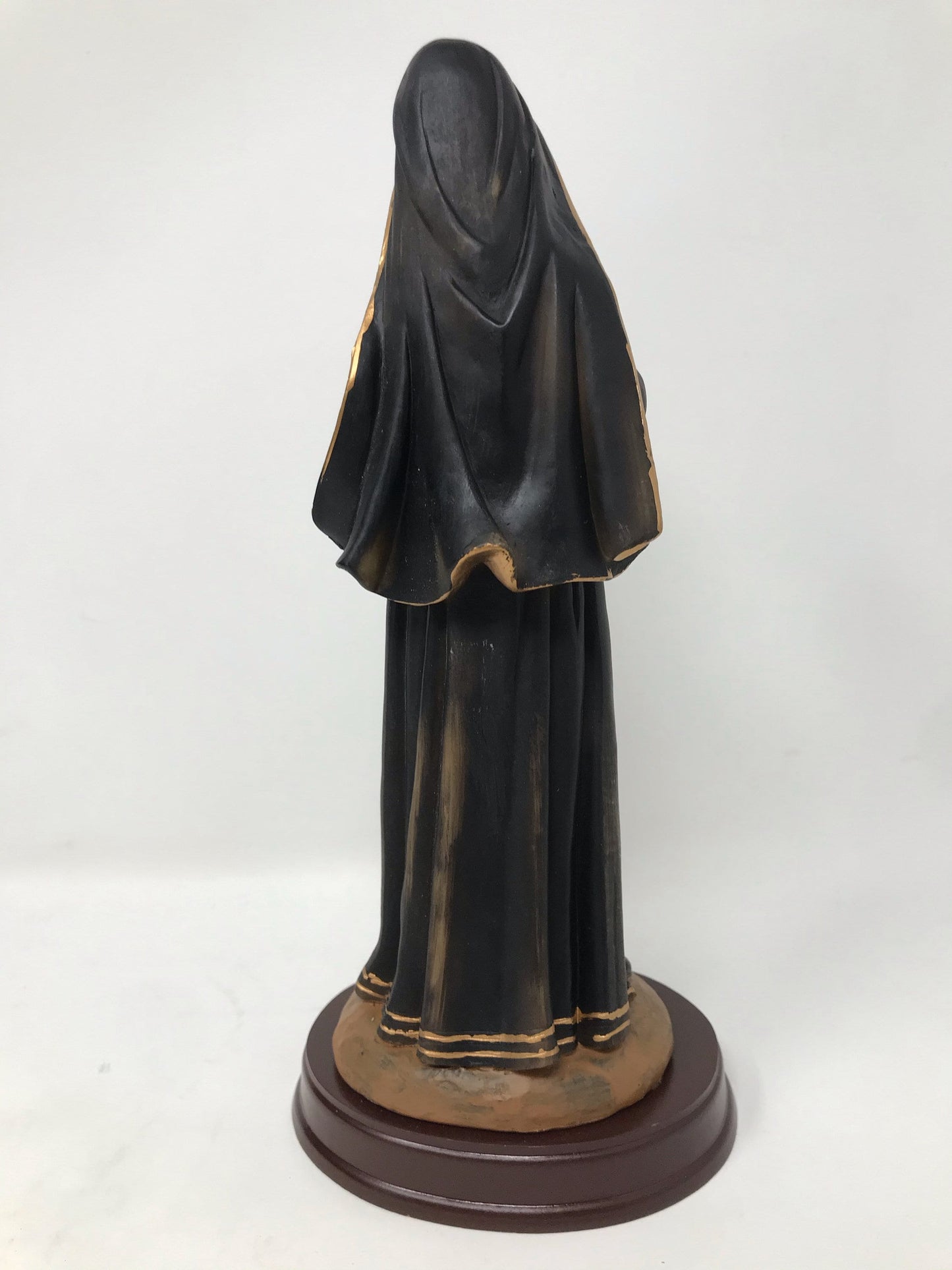 Saint Rita of Cascia Resin Statue, Patron Saint of Lost Causes, Detailed Religious Figurine, Inspirational Christian Art, Spiritual Decor-Osiris Craftworks