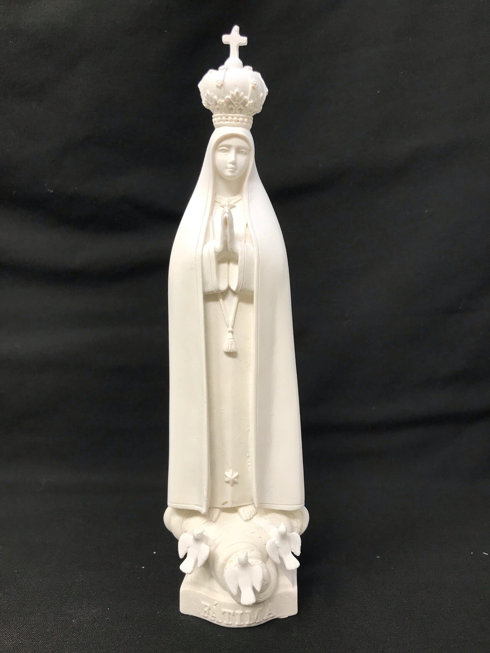 Luminous Our Lady of Fatima Statue - Glow in the Dark Virgin Mary Figurine, 15cm Spiritual Night Light, Religious Room Decor, Christian Gift-Osiris Craftworks