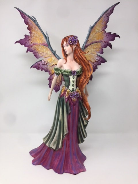 Enchanting Spring Fairy Resin Statue - Large Mythical Figurine, Handcrafted Fantasy Decor, Artisanal Winged Creature, Collectible Art, 46cm-Osiris Craftworks