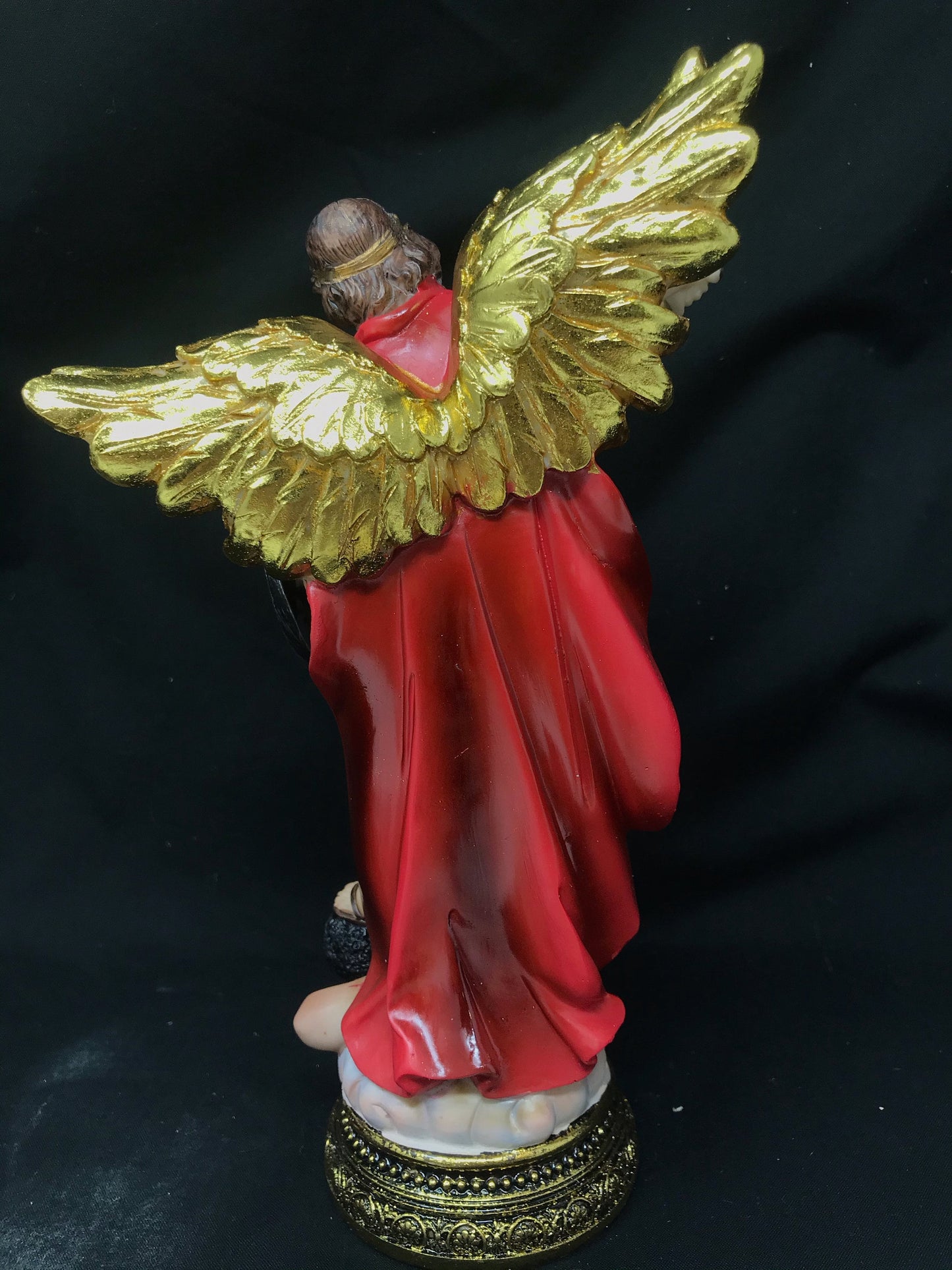 St. Michael Archangel Resin Statue, 23cm – Protector Guardian Angel Figurine, Inspirational Religious Decor, Spiritual Warfare Art Piece-Osiris Craftworks