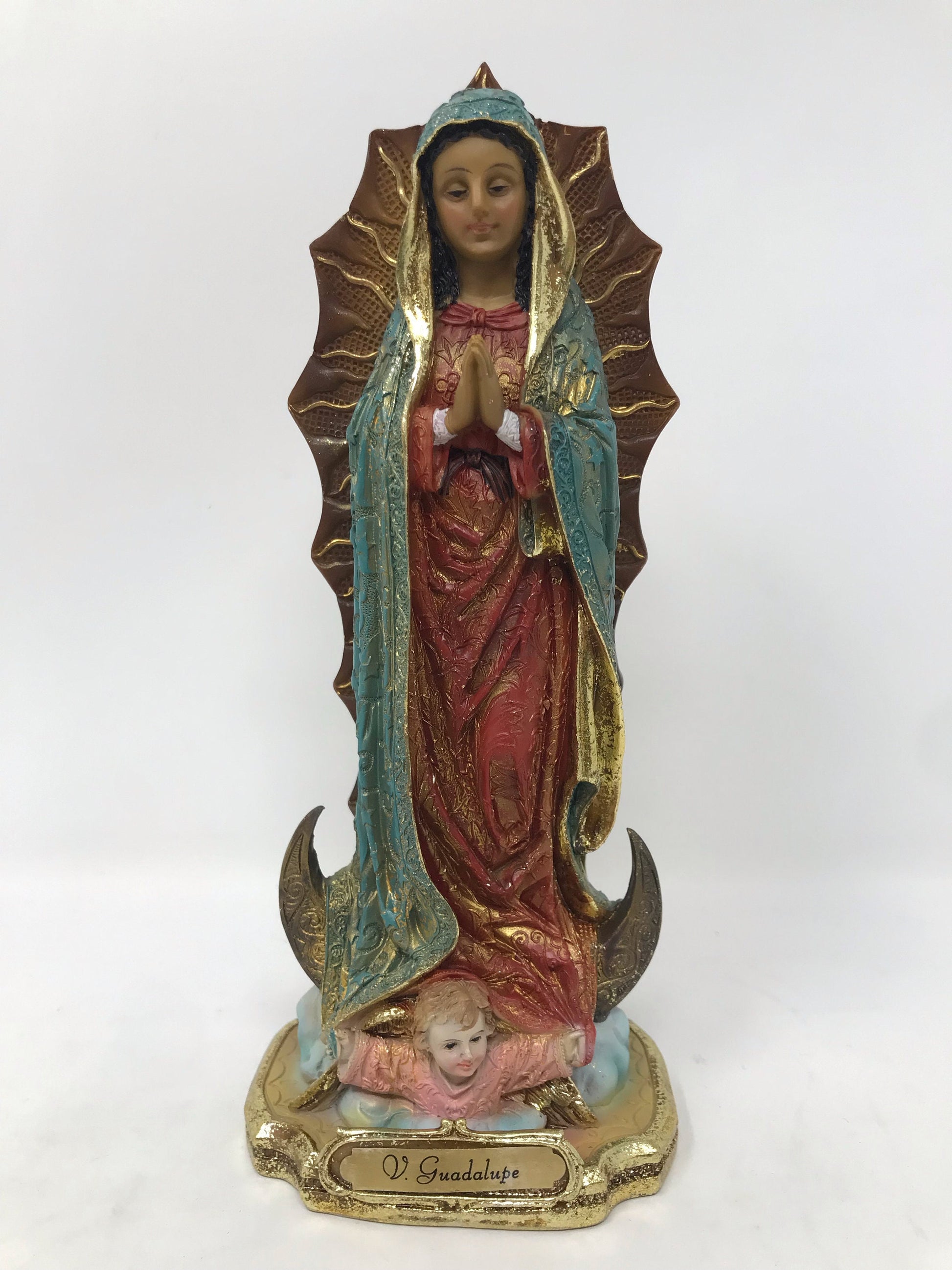 Our Lady of Guadalupe Virgin Mary Religious Sculpture Catholic Figurine Statue-Osiris Craftworks