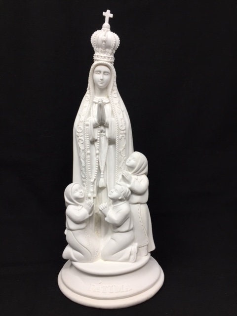 Blessed Virgin Mary Our Lady of Fatima Statue Ornament Resin Religious Sculpture-Osiris Craftworks