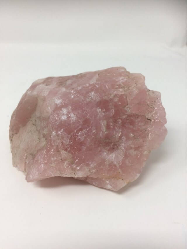 Grand spécimen de cristal brut de quartz rose, amas minéral de guérison, pierre précieuse métaphysique naturelle