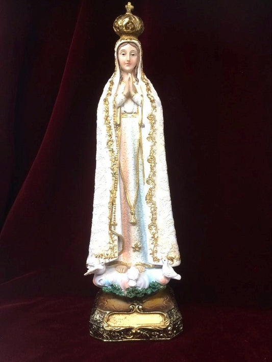 Blessed Virgin Mary Our Lady of Fatima Statue Ornament Figurine Religious Sculpture for Home or Chapel-Osiris Craftworks