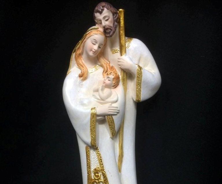 Holy Family Statue of the Virgin Mary with Joseph and Jesus Religious Ornament Figure Home Decoration-Osiris Craftworks