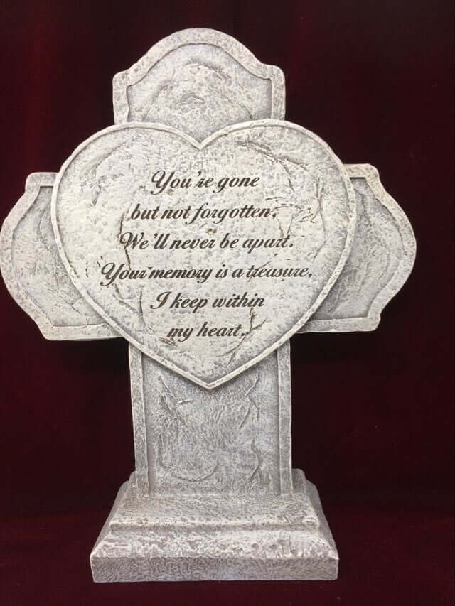 You Are Gone But Not Forgotten" - Resin Memorial Plaque - 32cm - Tribute Garden Decor - Heartfelt Sympathy Gift - Remembrance Stone-Osiris Craftworks