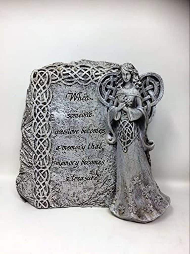 Angelic Memory Keepsake - Resin Angel with Heartfelt Quote - 22cm - Perfect Sympathy or Memorial Gift-Osiris Craftworks