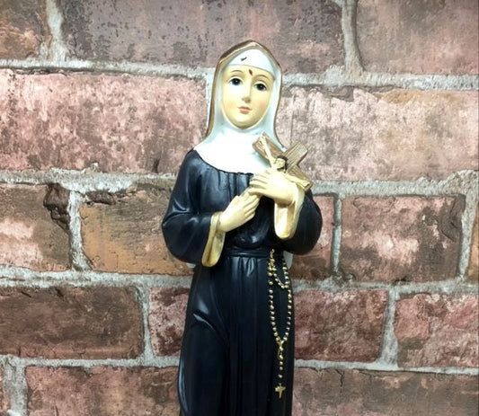 Santa Rita of Cascia Statue Catholic Saint Sculpture Religious Ornament Figurine-Osiris Craftworks