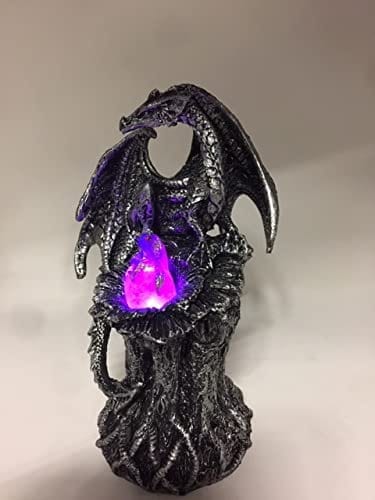 Dragon Guardian with LED Light Fantasy Sculpture Mythical Statue Ornament Gift Dragons Design B-Osiris Craftworks