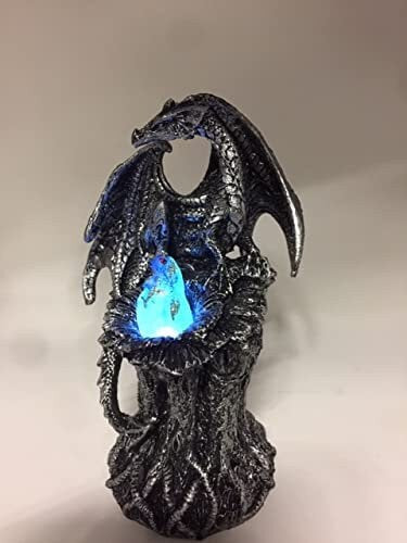 Dragon Guardian with LED Light Fantasy Sculpture Mythical Statue Ornament Gift Dragons Design B-Osiris Craftworks