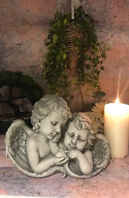 Thoughtful Sympathy Remembrance Guardian Angel Sculpture - Grave Ornaments for a Peaceful Memorial Site-Osiris Craftworks