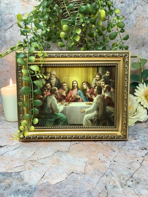 Elegant Last Supper Framed Artwork - Beautiful Jesus Christianity Decoration for Your Home-Osiris Craftworks