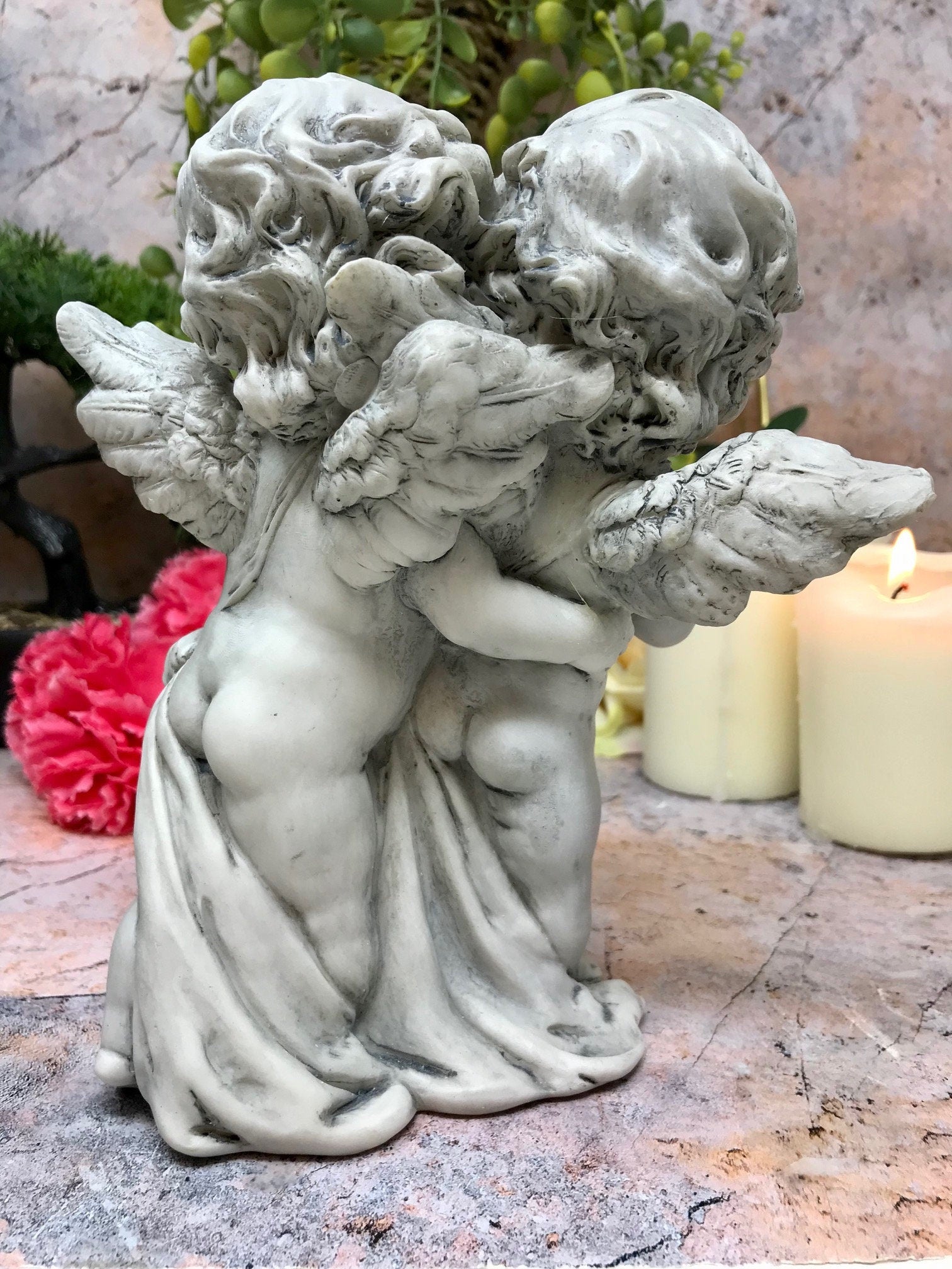 Guardian Angel Figurine Cherub Statue Ornament Sculpture Statue Gift Figure-Osiris Craftworks