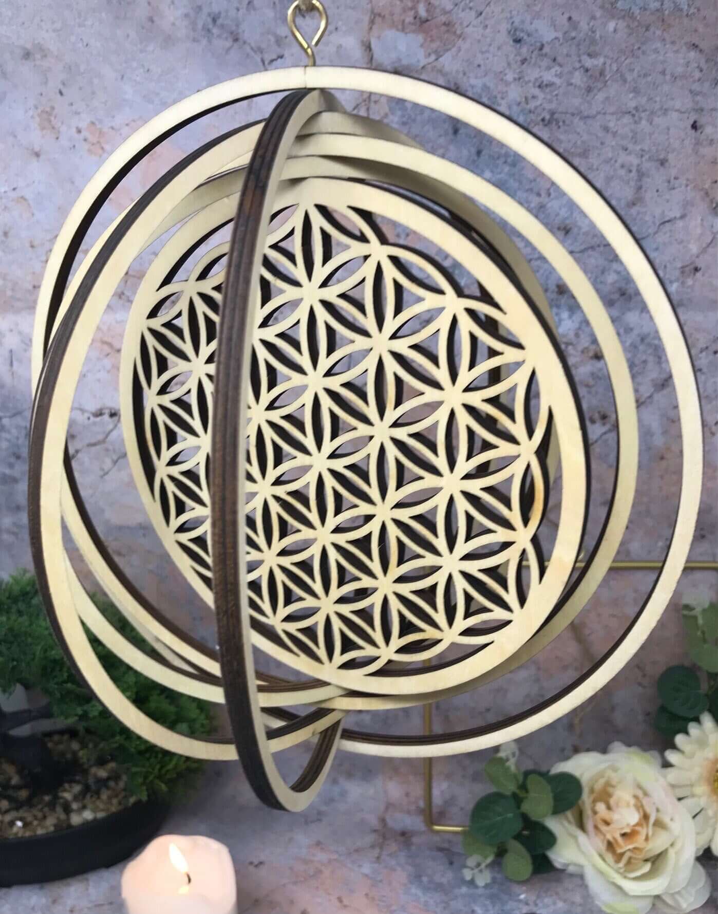 Flower of Life Wall Decoration Sacred Geometry Home Hanging Decor