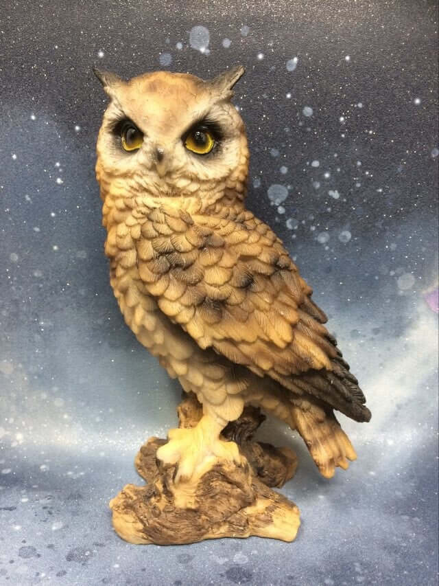 Wild Life Barn Owl Figurine Sculpture Home Decoration Statue Owls Collectables