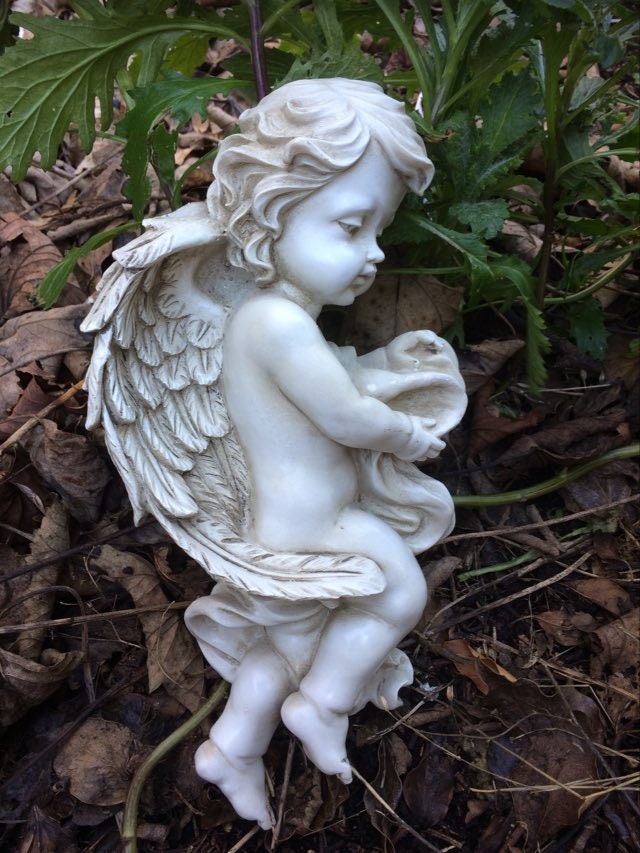 Angel Wings Wall Art: Cherub Sculpture for Beautiful Garden and Home Decor-Osiris Craftworks