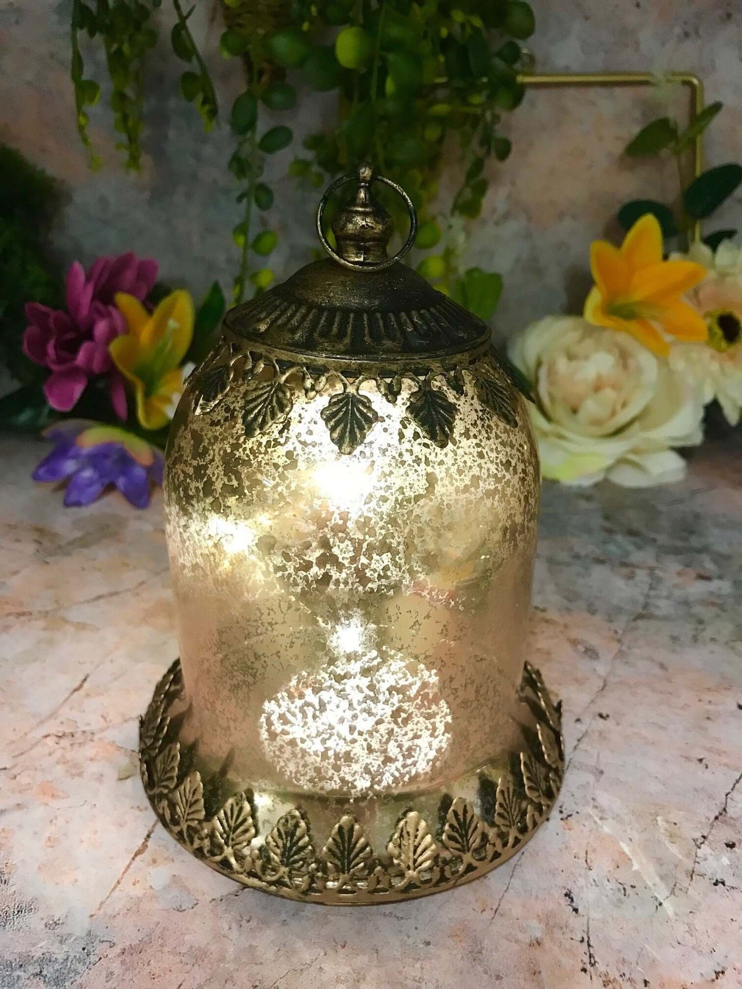 Antique Effect Moroccan Style Lantern Candle Home Lighting LED Light Seasonal Decor Ornament Decoration