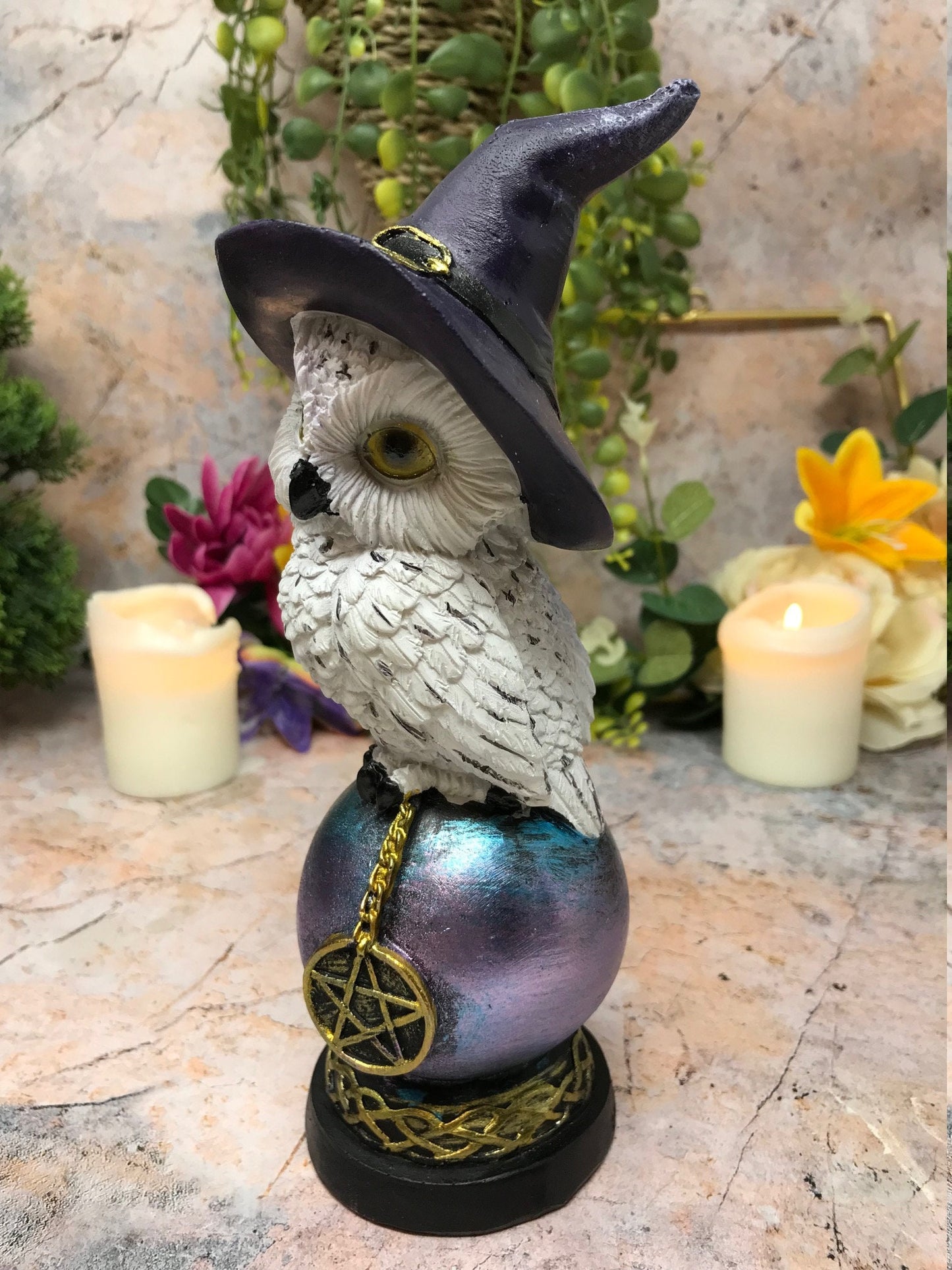 Comical Mystical Owl Sculpture Figurine Home Decoration Statue Owls Collectables Design B-Osiris Craftworks