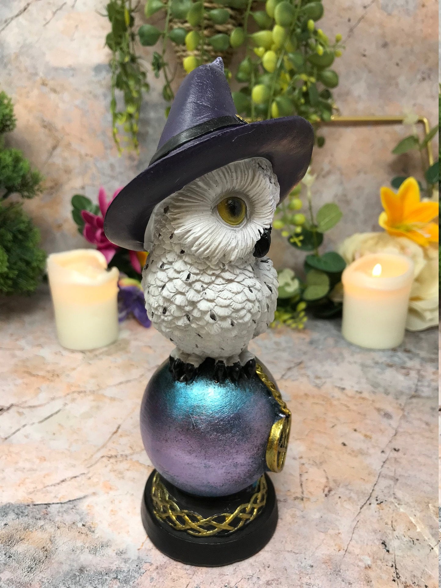 Comical Mystical Owl Sculpture Figurine Home Decoration Statue Owls Collectables Design B-Osiris Craftworks