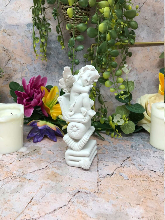 Guardian Angel Art: Angel Love - Sleeping Cherub Statue Ornament Sculpture Gift-Osiris Craftworks