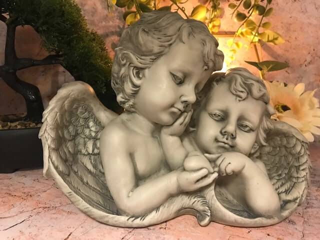 Thoughtful Sympathy Remembrance Guardian Angel Sculpture - Grave Ornaments for a Peaceful Memorial Site-Osiris Craftworks