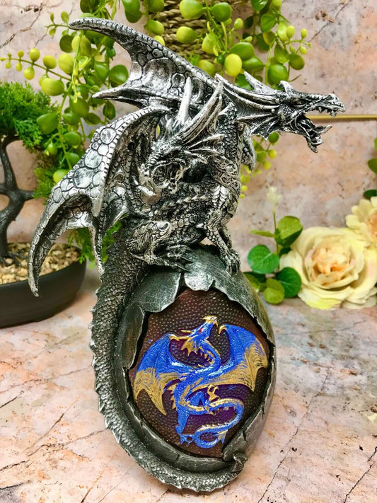 Dragon Egg with LED Light Fantasy Sculpture Mythical Statue Ornament Gothic Gift-Osiris Craftworks