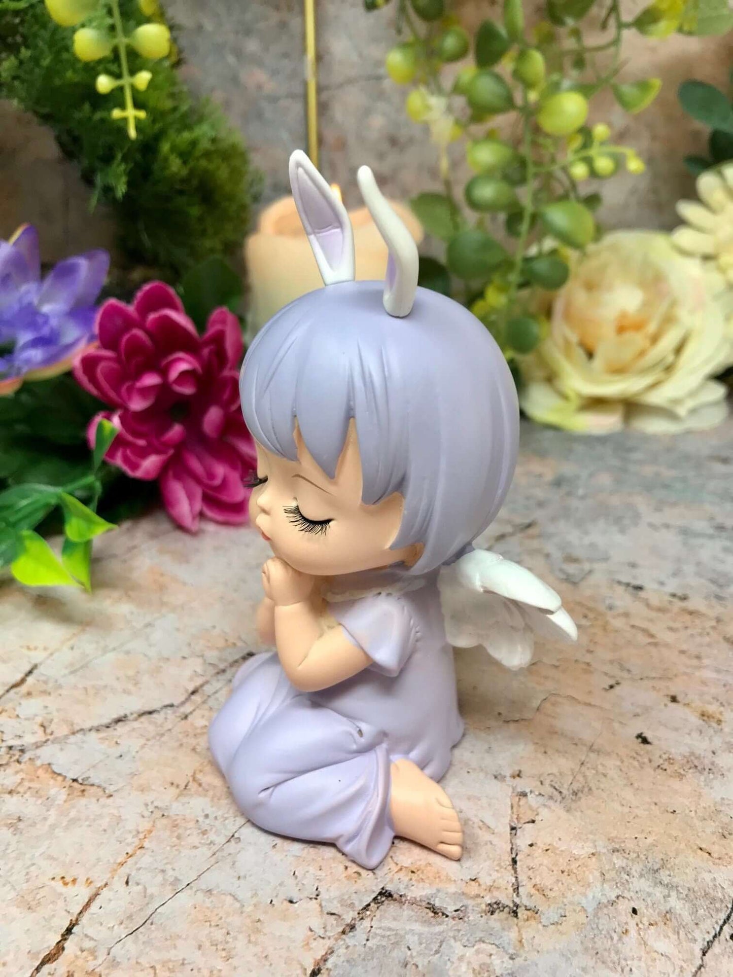 Adorable Peaceful Angel Baby Girl Praying Sculpture Angels Collection Figurine Fantasy-Osiris Craftworks