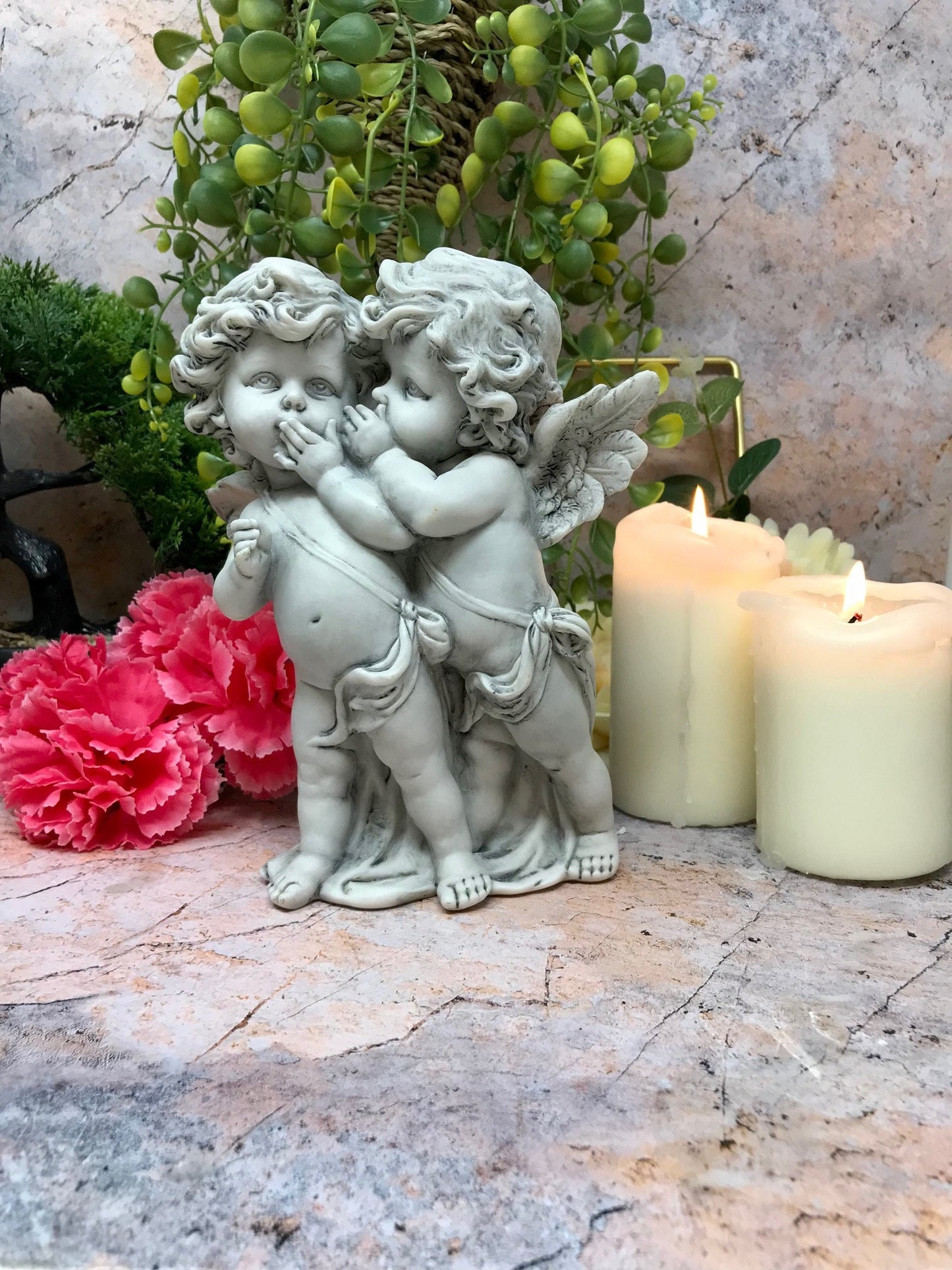 Guardian Angel Figurine Cherub Statue Ornament Sculpture Statue Gift Figure-Osiris Craftworks