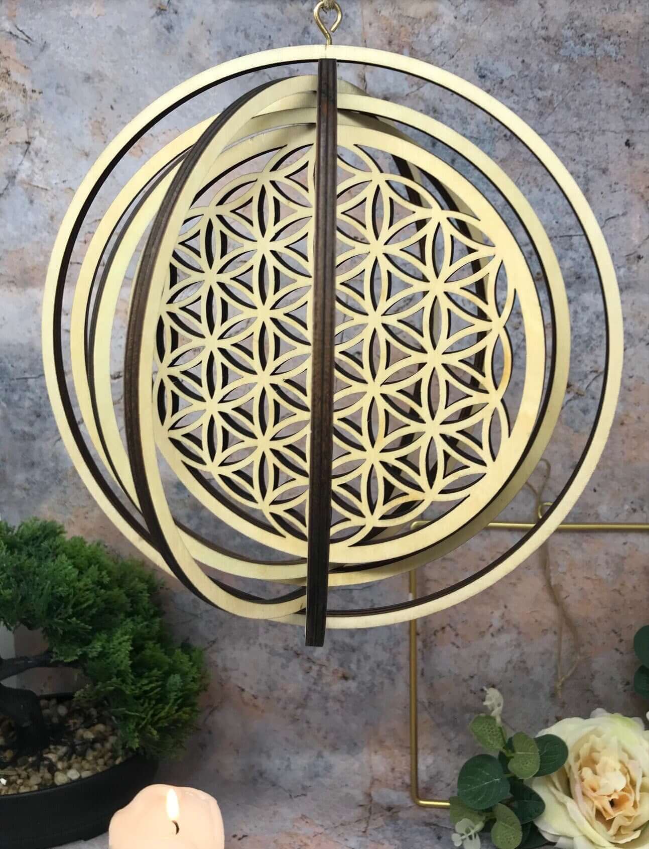 Flower of Life Wall Decoration Sacred Geometry Home Hanging Decor