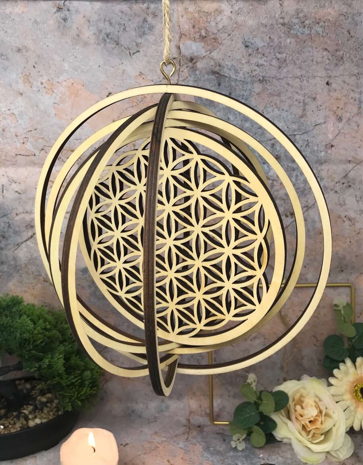 Flower of Life Wall Decoration Sacred Geometry Home Hanging Decor