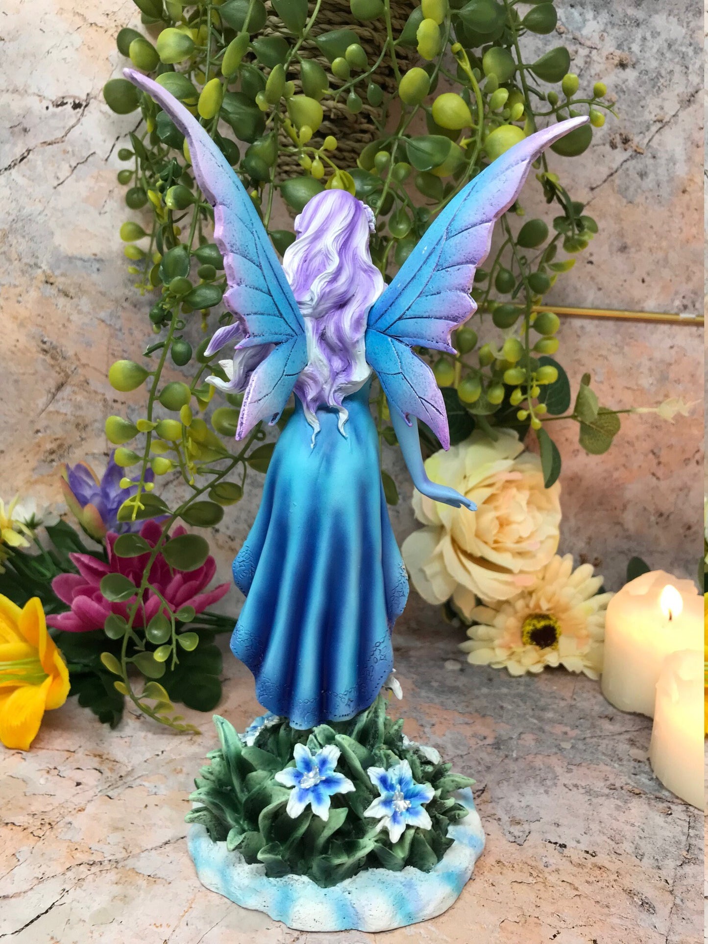 Whimsical Fairy Resting with Pet Figurine for Enchanting Fairy Garden Decor Gift-Osiris Craftworks