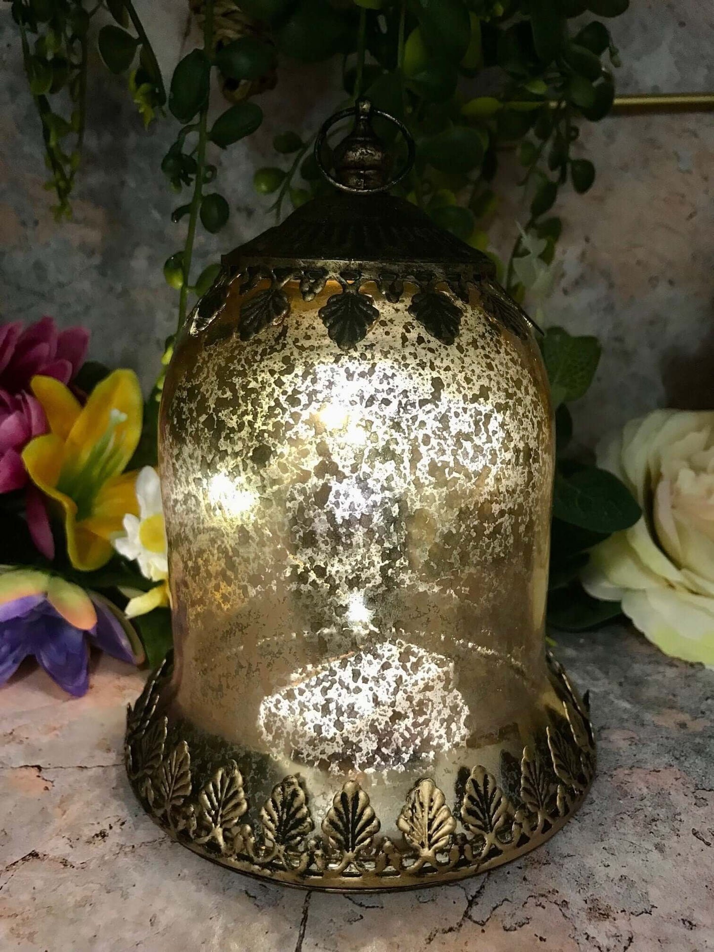 Antique Effect Moroccan Style Lantern Candle Home Lighting LED Light Seasonal Decor Ornament Decoration