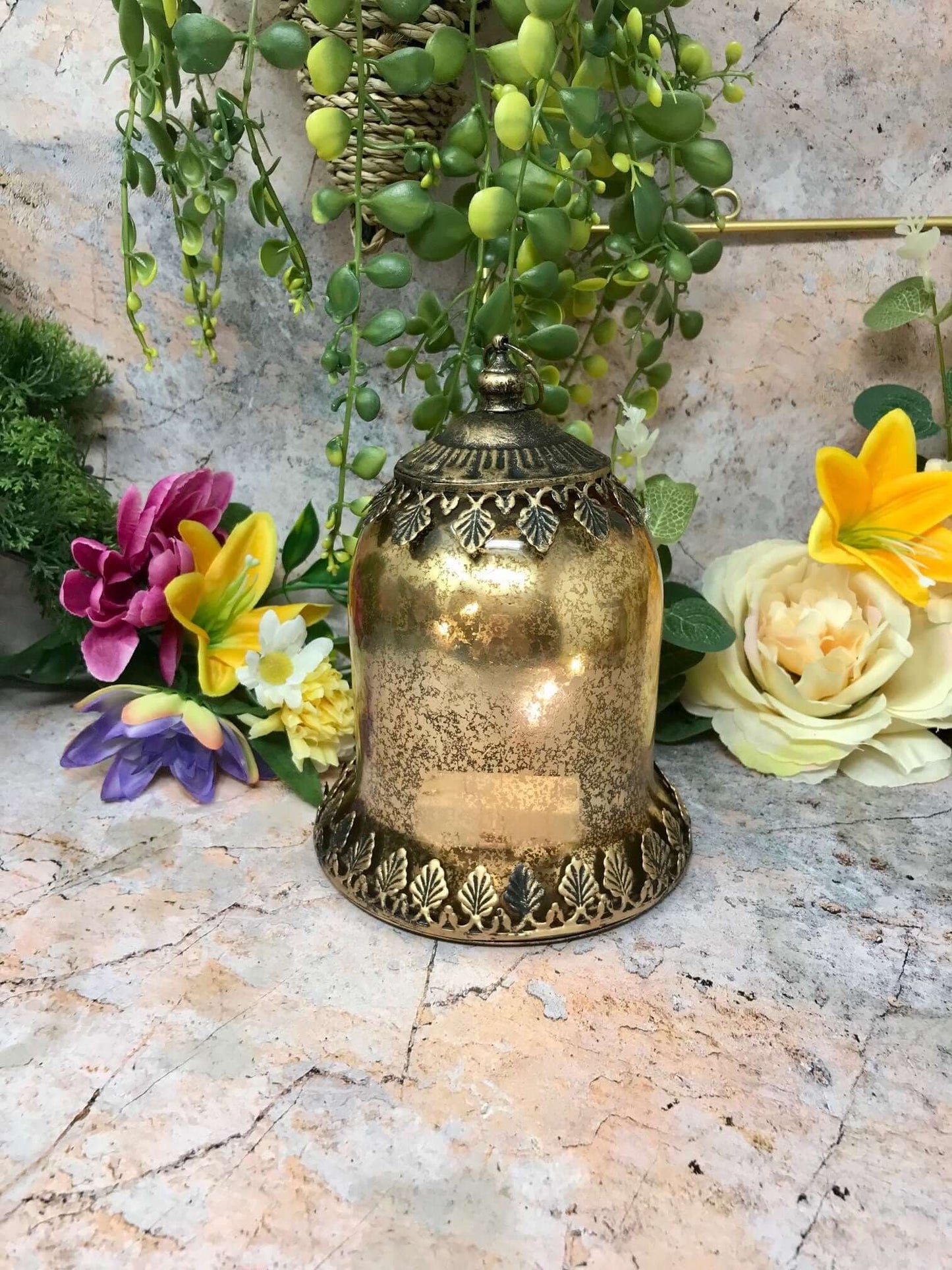 Antique Effect Moroccan Style Lantern Candle Home Lighting LED Light Seasonal Decor Ornament Decoration