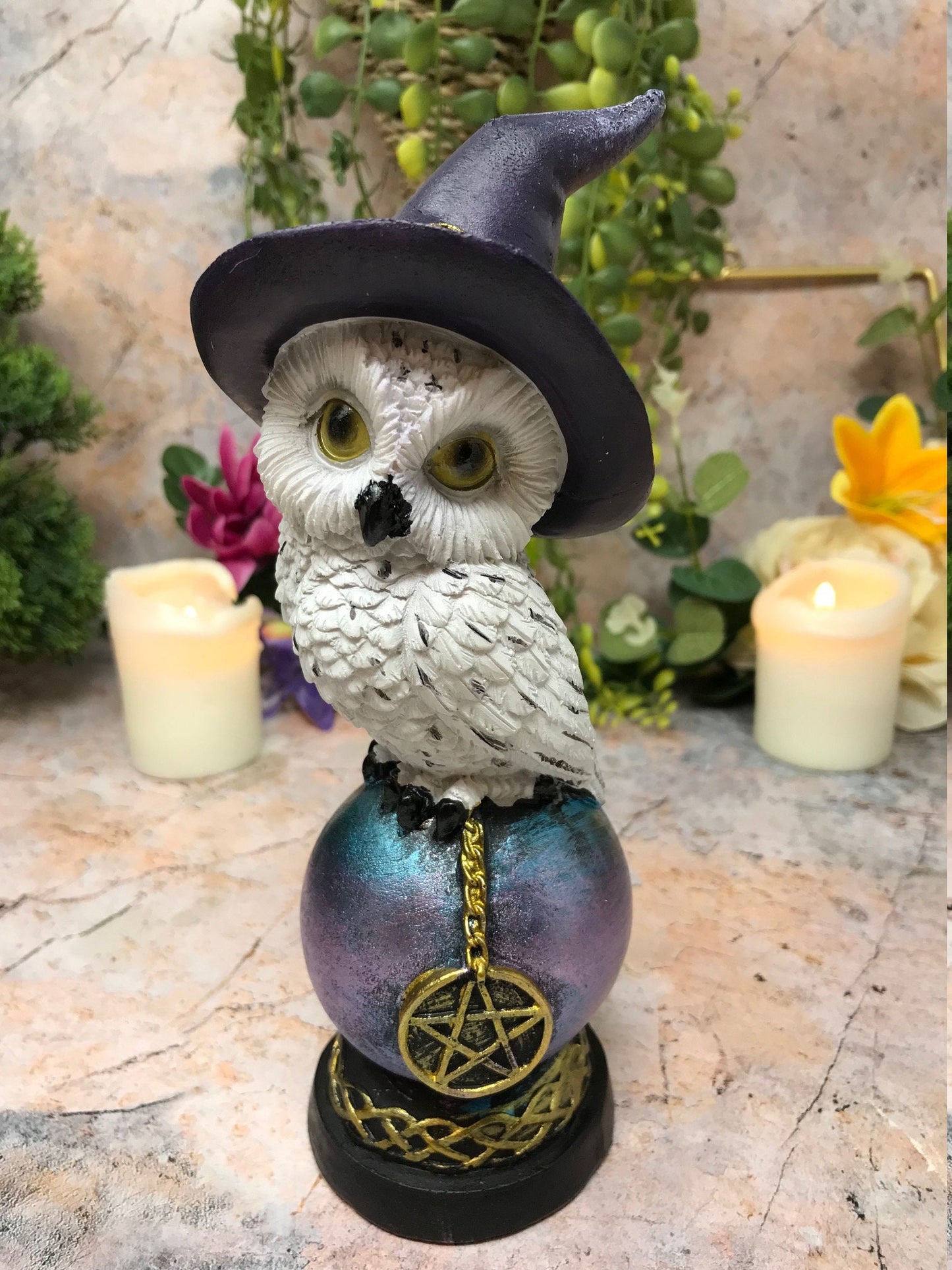 Comical Mystical Owl Sculpture Figurine Home Decoration Statue Owls Collectables Design B-Osiris Craftworks