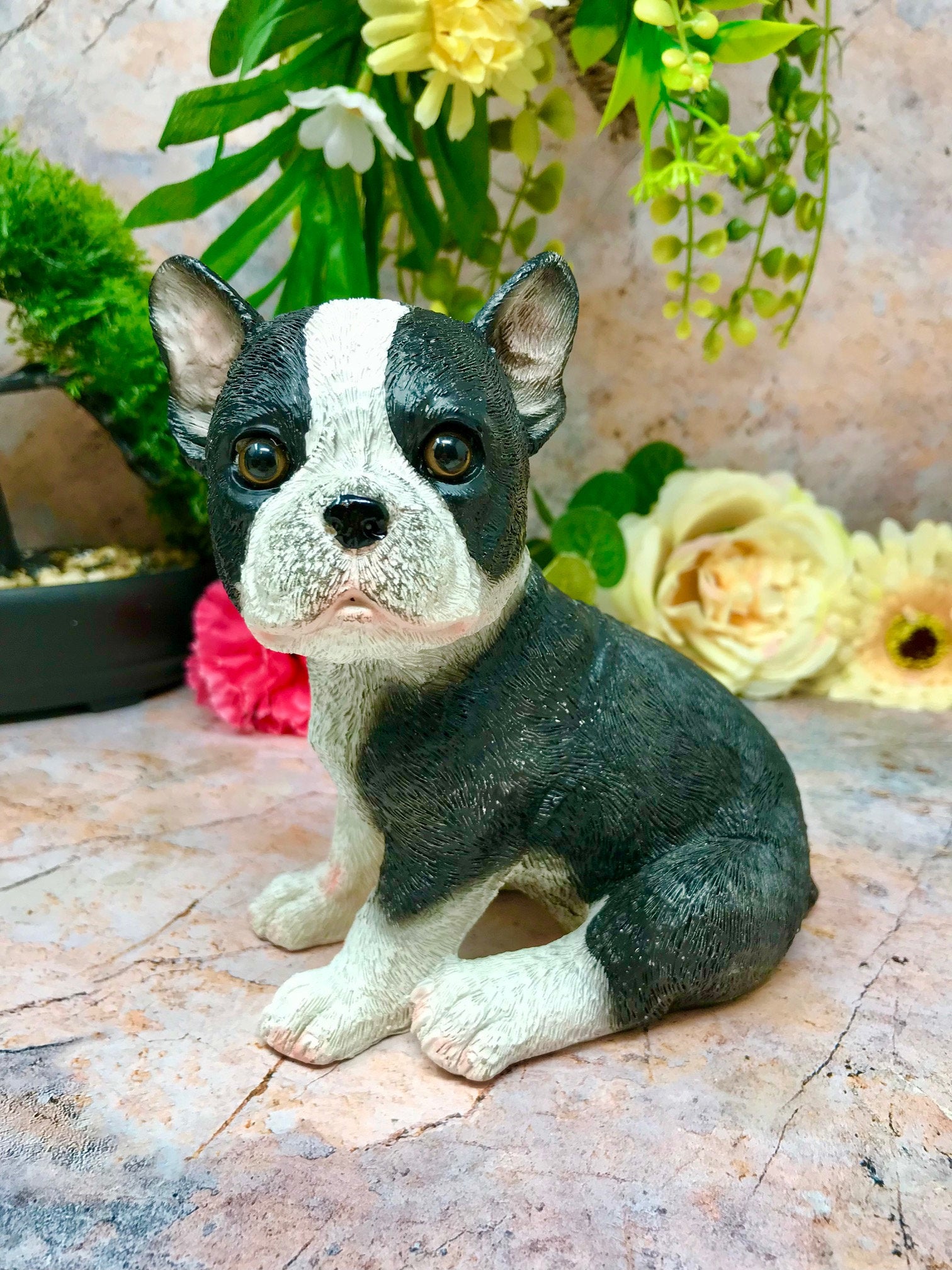 French Bulldog Garden Ornament Dog Figurine Outdoor Patio Hot Tub BBQ Décor-Osiris Craftworks