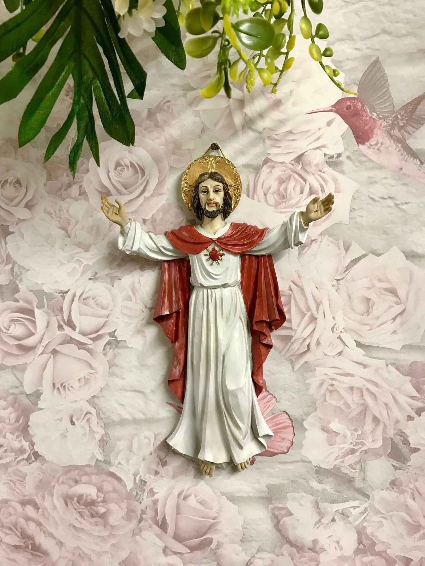 Risen Jesus Christ Resin Plaque Religious Wall Ornament Easter-Osiris Craftworks