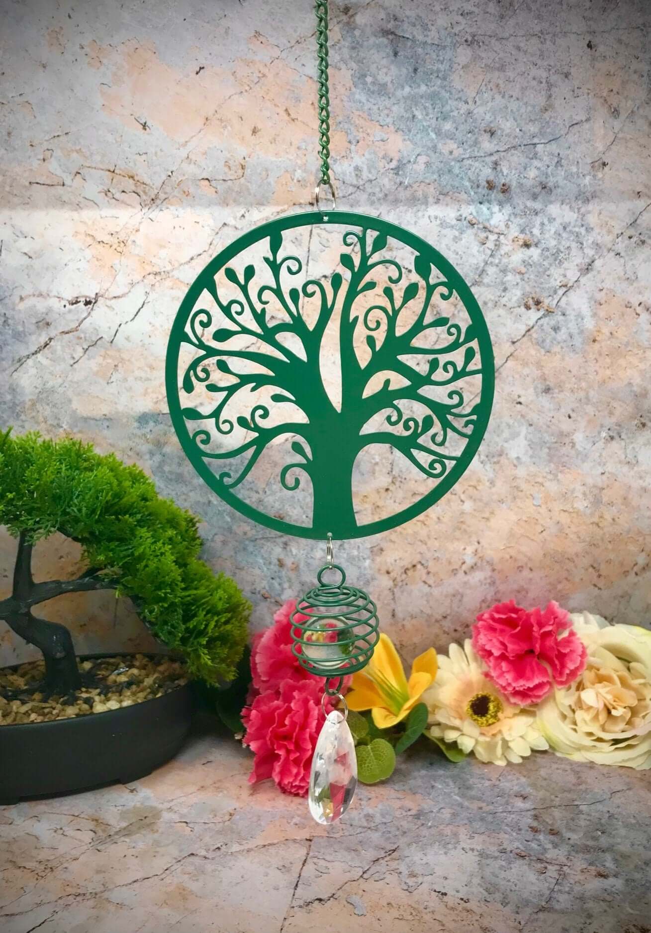 Tree of Life Wind Chime Wiccan Pagan Decor Wall Hanging-Osiris Craftworks