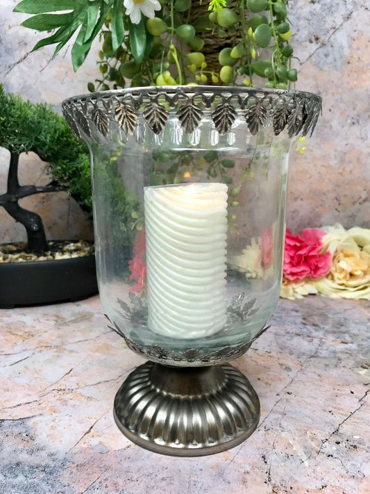 Antique Effect Moroccan Candle Tealight Holder Glass Seasonal Decor Ornament Home Lighting Decoration