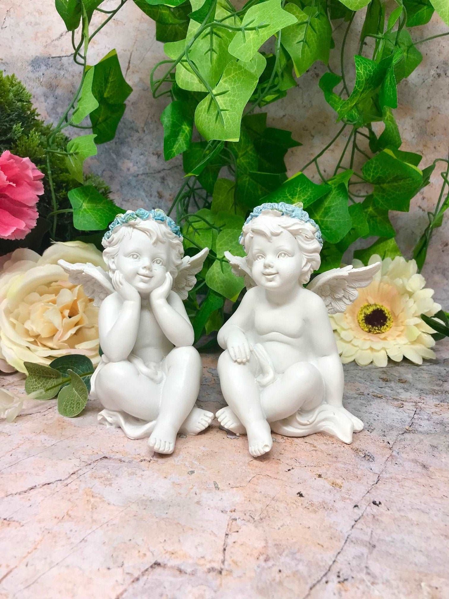 Adorable Baby Angel Cherub Ornament - Perfect for cherub decor enthusiasts and angel baby gift collectors!-Osiris Craftworks