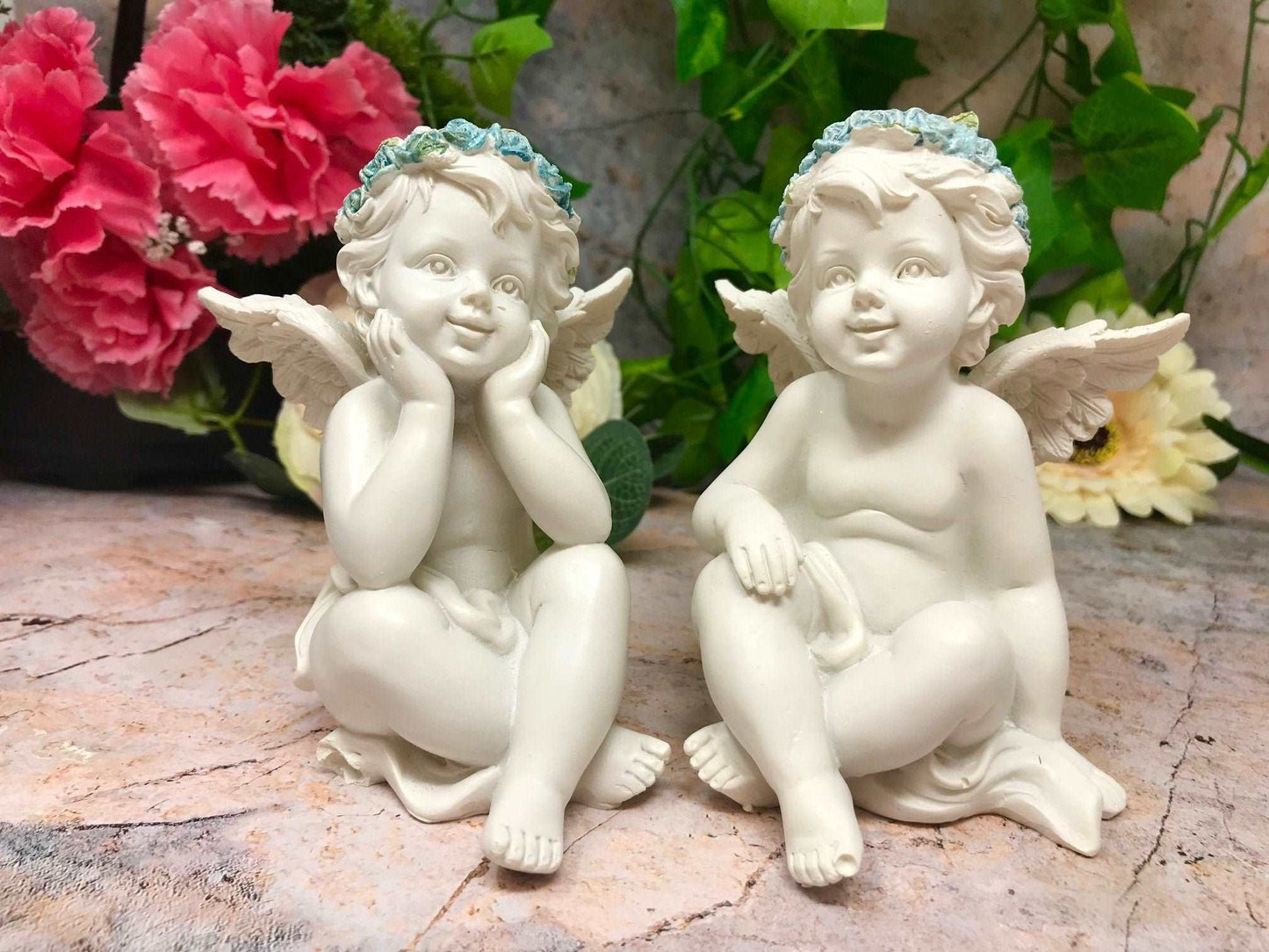 Adorable Baby Angel Cherub Ornament - Perfect for cherub decor enthusiasts and angel baby gift collectors!-Osiris Craftworks