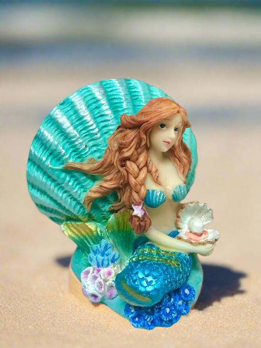 Mermaid Money Box Display Figurine Fantasy Piggy Bank Ornament