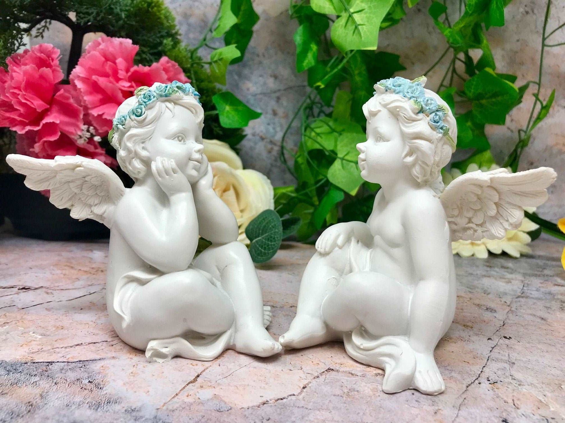 Adorable Baby Angel Cherub Ornament - Perfect for cherub decor enthusiasts and angel baby gift collectors!-Osiris Craftworks