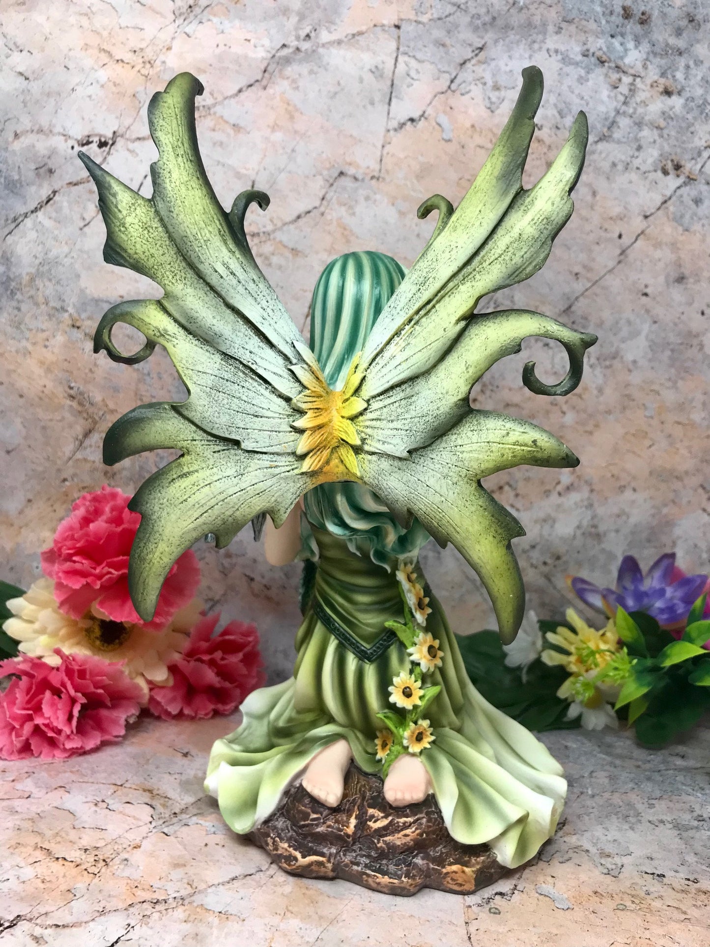 Forest Fairy with Dragon Companion Fantasy Figurine Mythical Sculpture Fairies-Osiris Craftworks