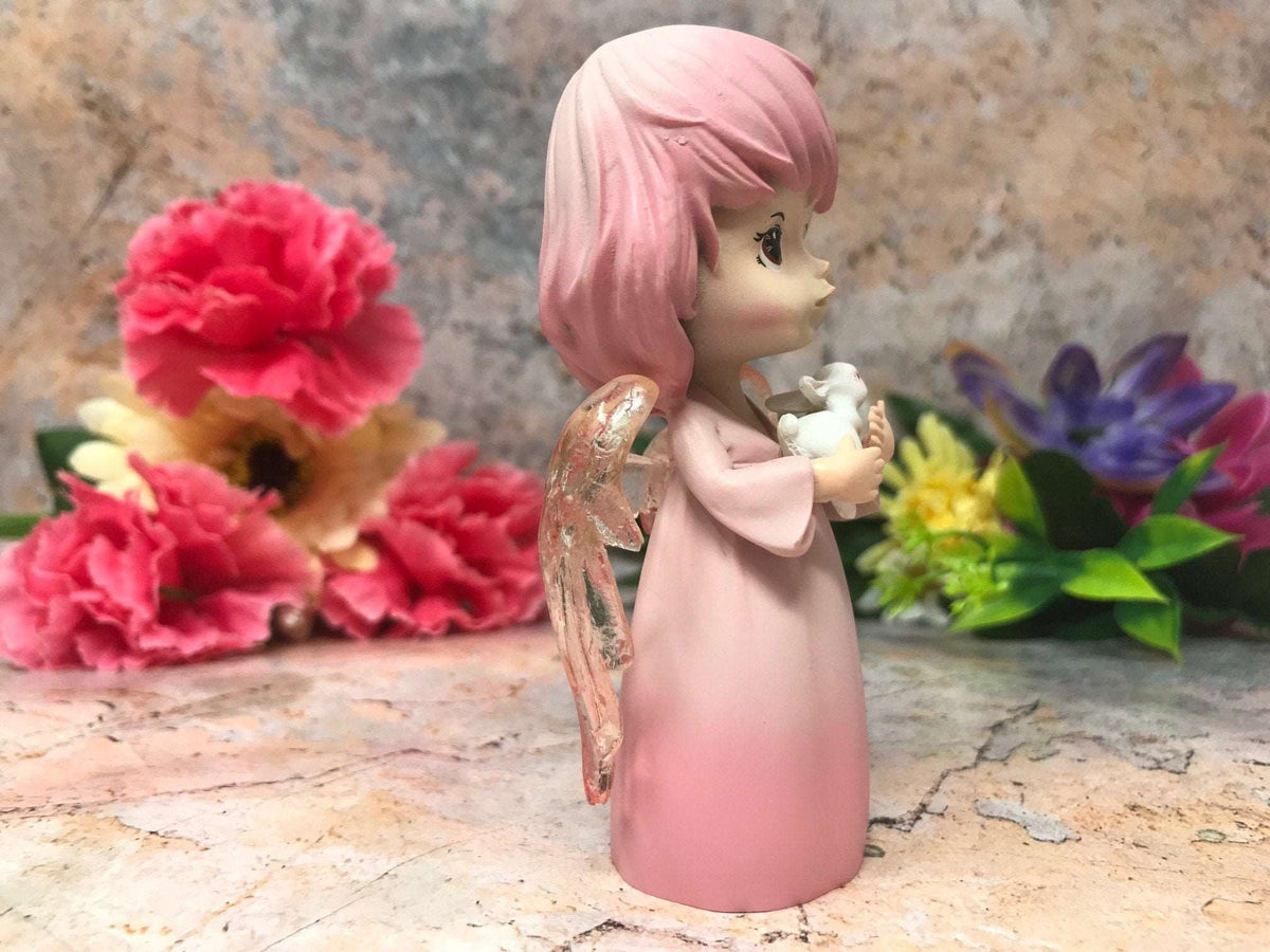 Osiris Rabbit Girl Angel with Rabbit Sculpture – Fantasy Forest Collection