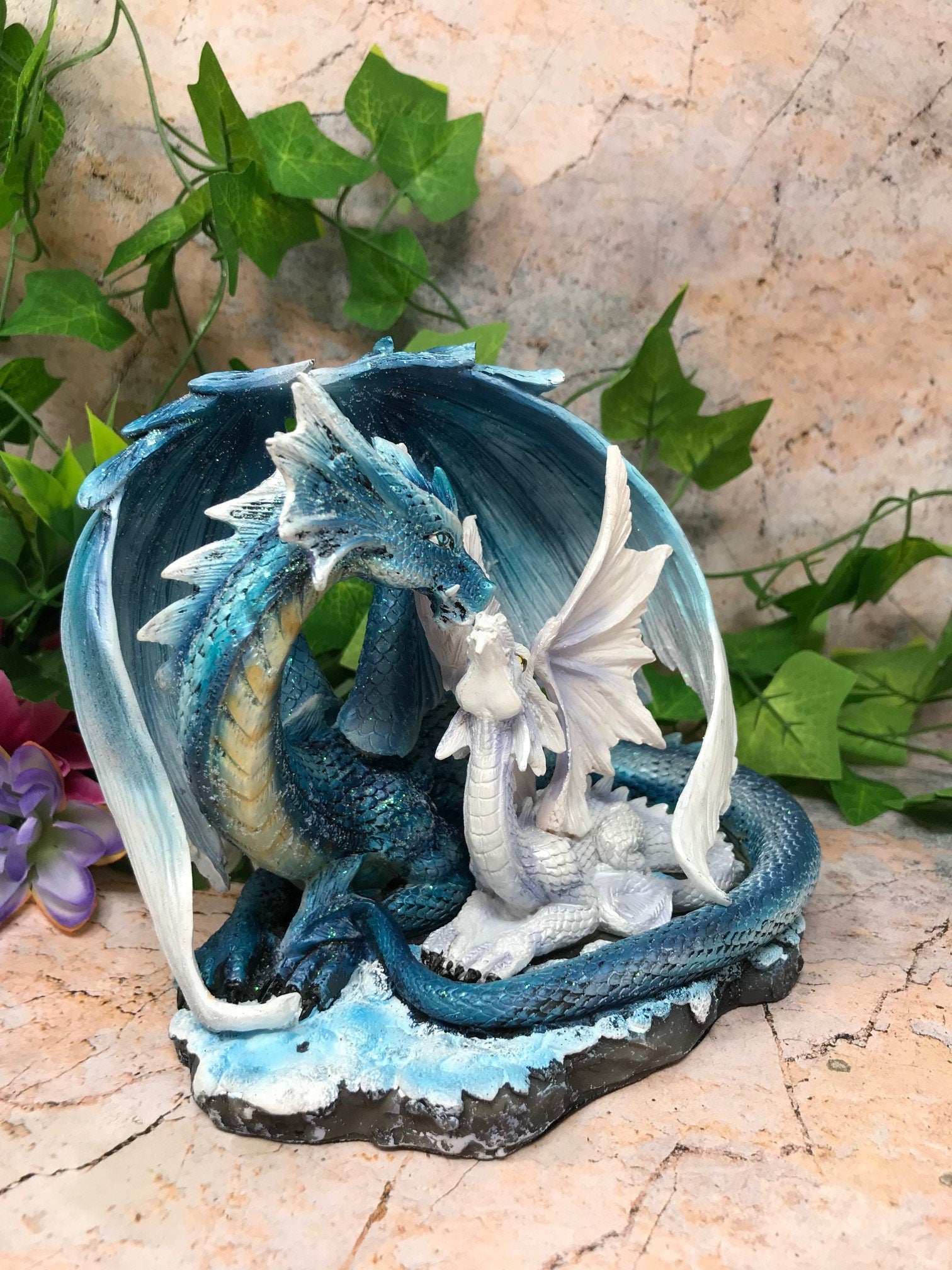 Gothic Dragon Fantasy Statue Ornament Mythical Sculpture for Dragons Lovers-Osiris Craftworks