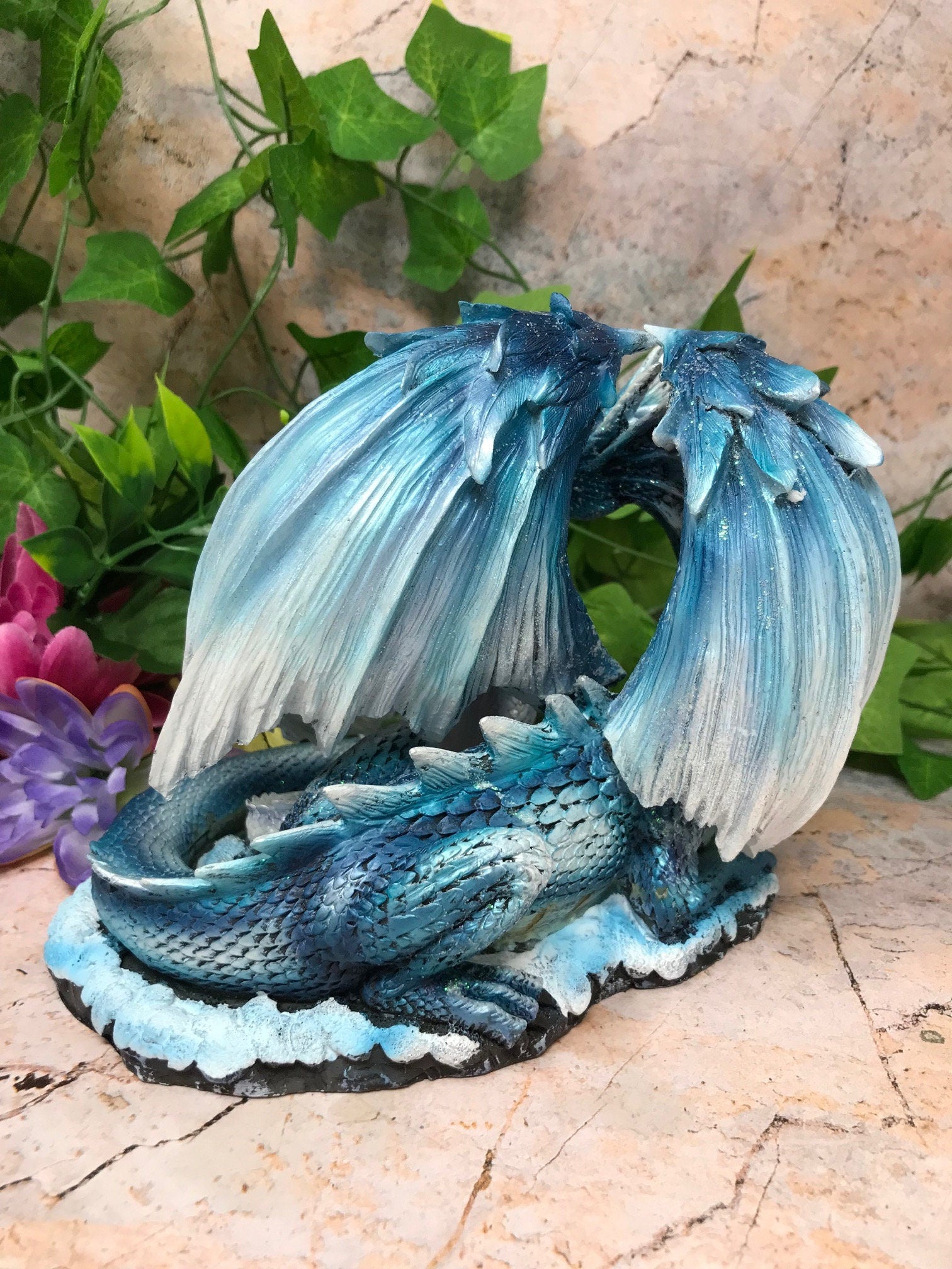 Gothic Dragon Fantasy Statue Ornament Mythical Sculpture for Dragons Lovers-Osiris Craftworks