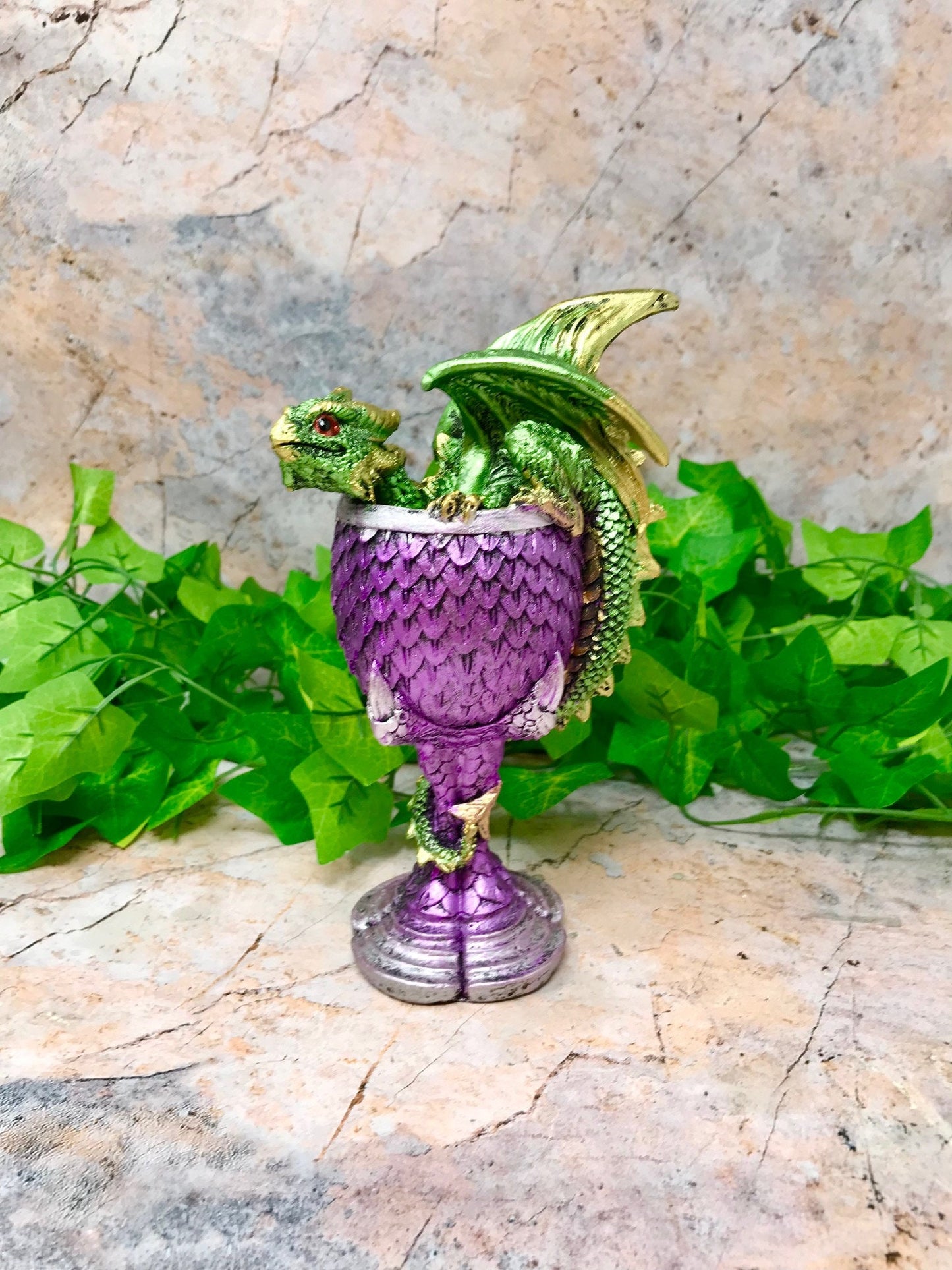 Dragon's Claw Goblet Dragons Scales Chalice Ornament Gothic Decor Green Dragon-Osiris Craftworks