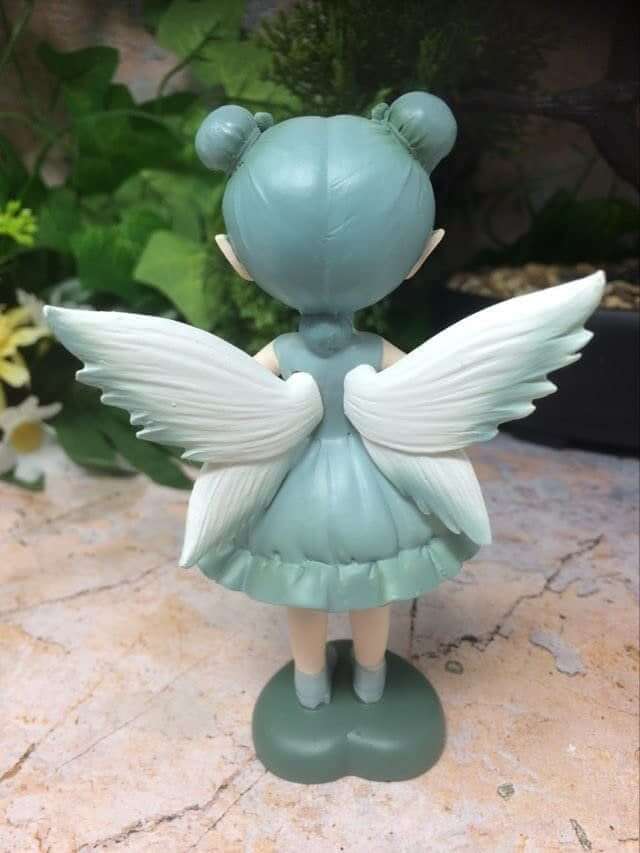 Adorable Angel Sculpture Fairies and Angels Collection Figurine Fantasy Green Fairy-Osiris Craftworks