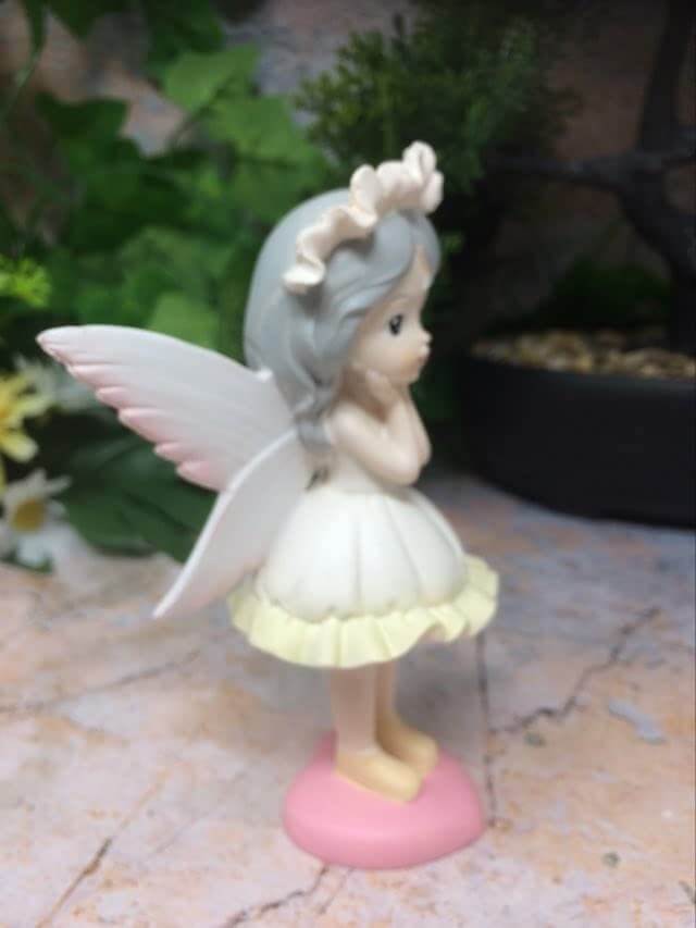 Adorable Peaceful Angel Sculpture Fairies and Angels Collection Figurine Fantasy Yellow Fairy-Osiris Craftworks